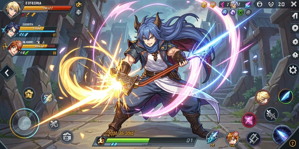 Screenshot menggambarkan aktivitas multiplayer dalam GARUDA138.